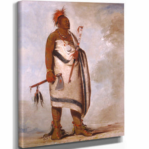 Tchong Tas Sab Bee Black Dog Second Chief By George Catlin