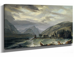 Caspar Wolf Tempest Over The Lake Of Thun By Caspar Wolf