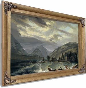 Tempest Over The Lake Of Thun By Caspar Wolf