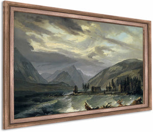 Tempest Over The Lake Of Thun By Caspar Wolf