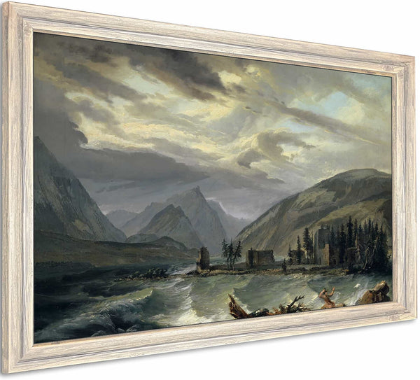 Tempest Over The Lake Of Thun By Caspar Wolf