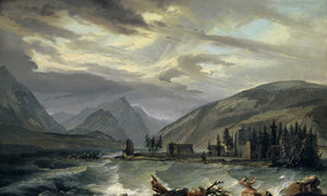 Caspar Wolf Tempest Over The Lake Of Thun By Caspar Wolf