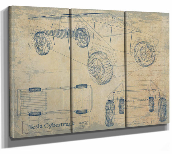 Tesla Cybertruck Wall Art from Bella Frye.