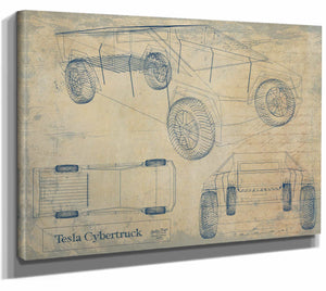 Tesla Cybertruck Wall Art from Bella Frye.