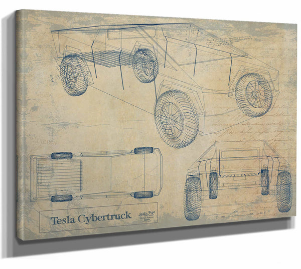 Tesla Cybertruck Wall Art from Bella Frye.