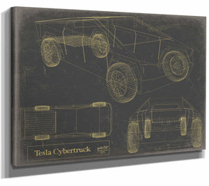 Tesla Cybertruck Wall Art from Bella Frye.