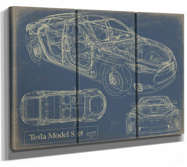 Tesla Model S 85 Wall Art from Bella Frye.