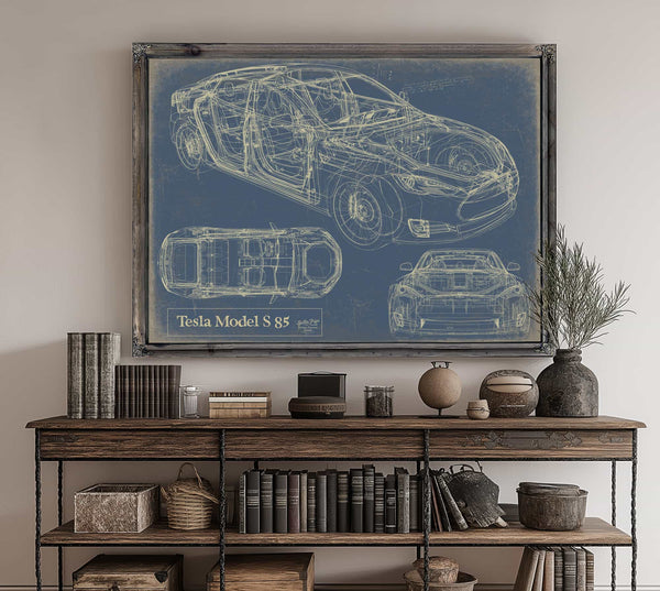 Tesla Model S 85 Wall Art from Bella Frye.