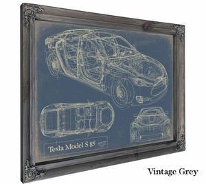 Tesla Model S 85 Wall Art from Bella Frye.