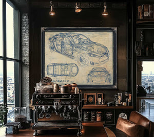 Tesla Model S 85 Wall Art from Bella Frye.