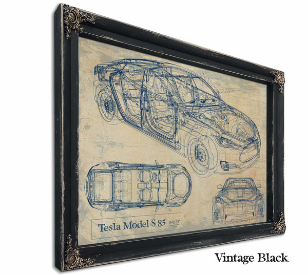 Tesla Model S 85 Wall Art from Bella Frye.