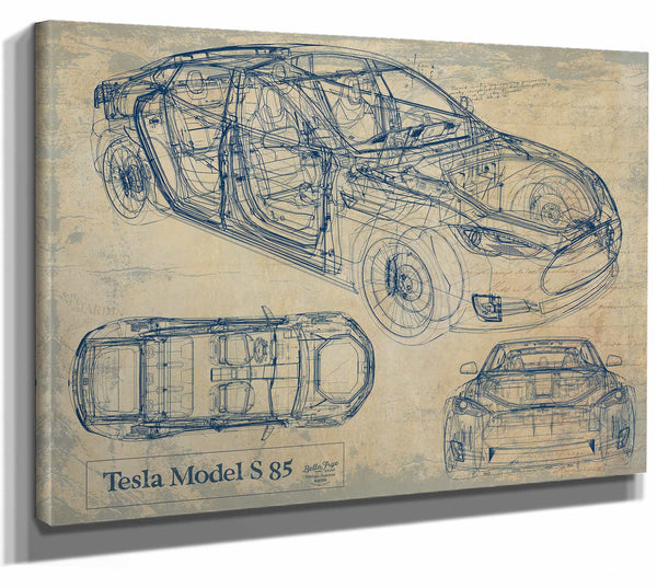 Tesla Model S 85 Wall Art from Bella Frye.