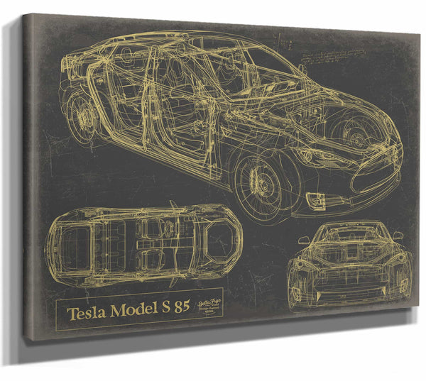 Tesla Model S 85 Wall Art from Bella Frye.