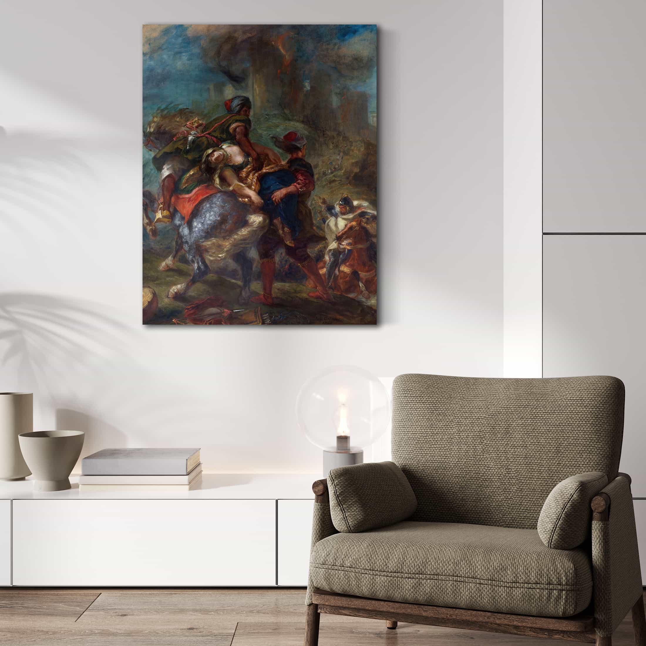 The Abduction Of Rebecca By Eugene Delacroix Art Print from Bella Frye