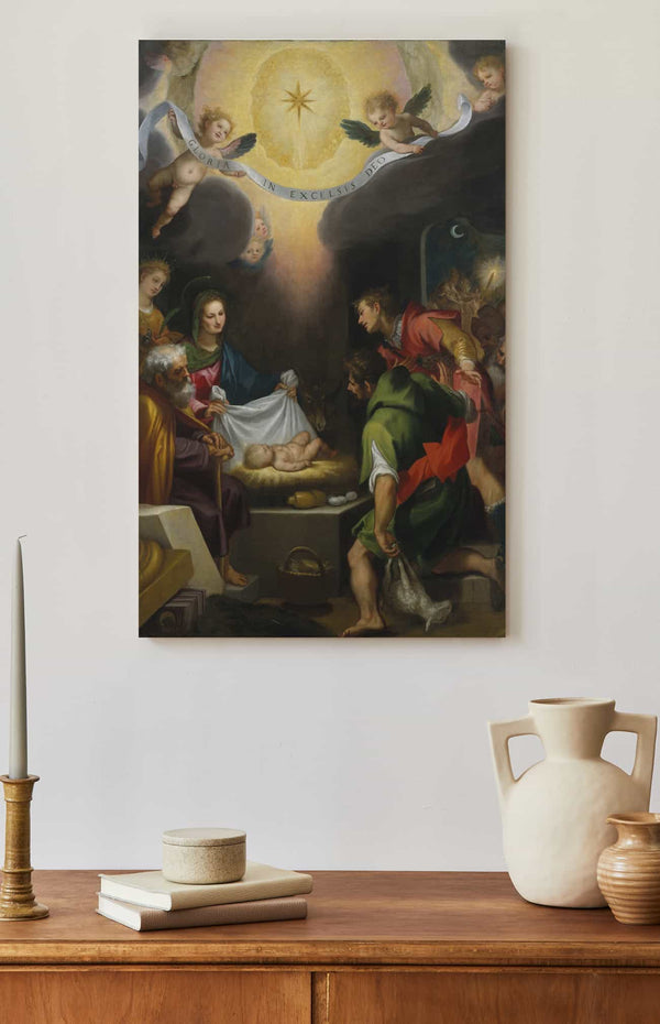 Cigoli The Adoration Of The Shepherds With Saint Catherine Of Alexandria By Cigoli