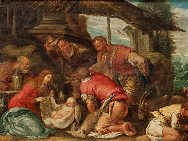 After Jacopo Da Ponte Bassano The Adoration Of The Shepherds By After Jacopo Da Ponte Bassano