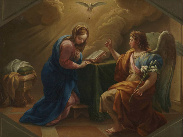 Agostino Masucci The Annunciation By Agostino Masucci