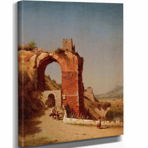 The Arch Of Nero At Tivoli By Sanford Robinson Gifford