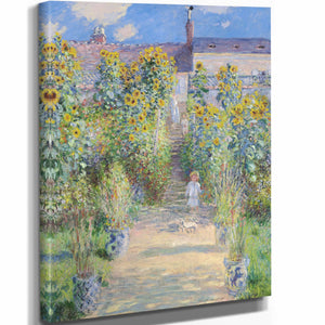 Claude Monet The Artists Garden At Vetheuil By Claude Monet