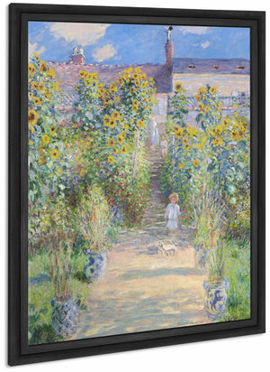 The Artists Garden At Vetheuil By Claude Monet