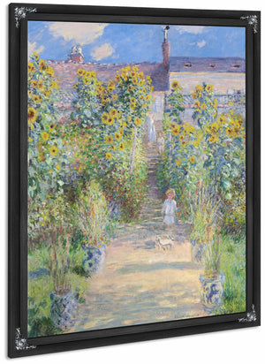 The Artists Garden At Vetheuil By Claude Monet