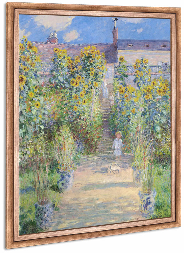 The Artists Garden At Vetheuil By Claude Monet