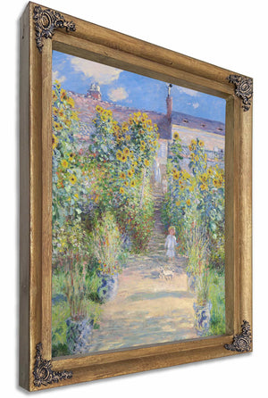 The Artists Garden At Vetheuil By Claude Monet