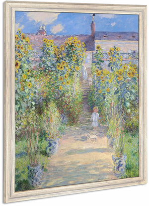 The Artists Garden At Vetheuil By Claude Monet