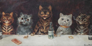 Louis Wain The Bachelor Party By Louis Wain