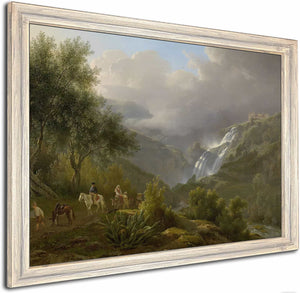 The Cascades At Tivoli With A Storm Approaching By Abraham Teerlink