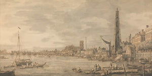 Canaletto The City Of Westminster From Near The York Water Gate By Canaletto