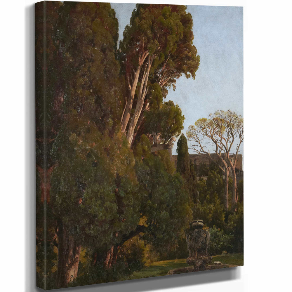 Worthington Whittredge The Cypresses At The Villa Deste At Tivoli By Worthington Whittredge