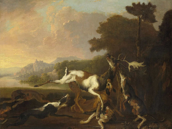 Abraham Hondius The Deer Hunt By Abraham Hondius