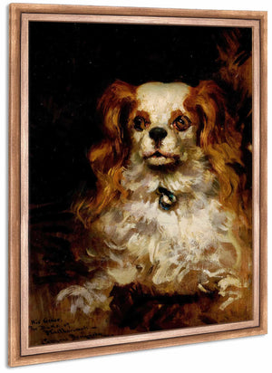 The Duke Of Marlborough Portrait Of A Puppy By James Carroll Beckwith