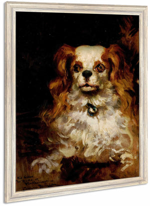 The Duke Of Marlborough Portrait Of A Puppy By James Carroll Beckwith