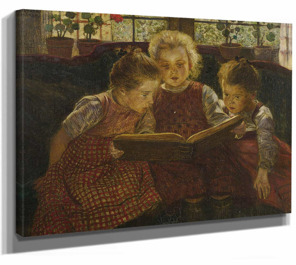 Walter Firle 14" x 11" / Stretched Canvas Wrap The Fairy Tale By Walter Firle