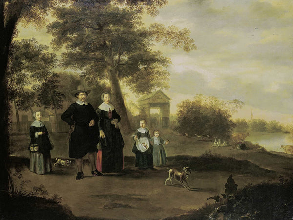 Jacques Muller The Family Of Preacher Reinier Halma In Langerak On The Lek By Jacques Muller