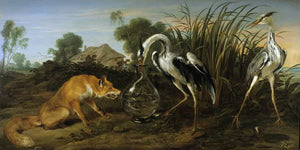 Frans Snyders The Fox Visiting The Heron By Frans Snyders