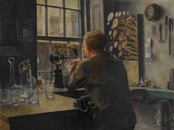 Charles Frederic Ulrich The Glass Engraver By Charles Frederic Ulrich