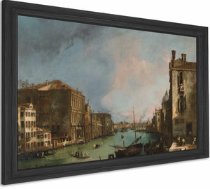 The Grand Canal In Venice With The Palazzo Corner Cagrande By Canaletto