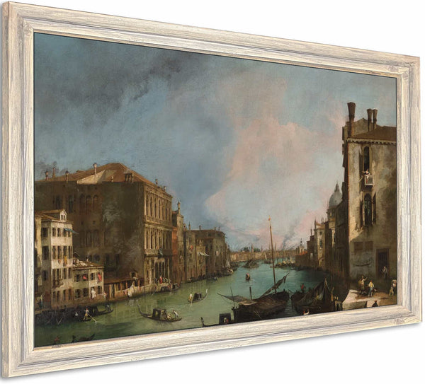 The Grand Canal In Venice With The Palazzo Corner Cagrande By Canaletto