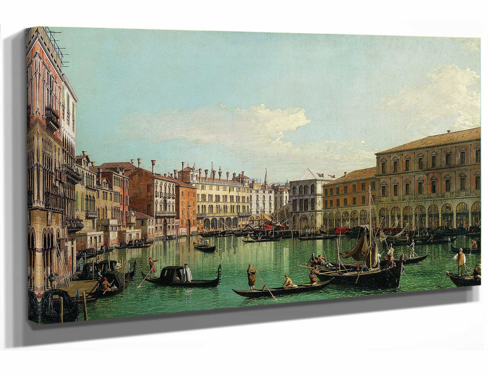 Canaletto The Grand Canal Venice Looking South Toward The Rialto Bridge By Canaletto