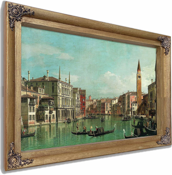 The Grand Canal Venice Looking Southeast With The Campo Della Carita To The Right By Canaletto