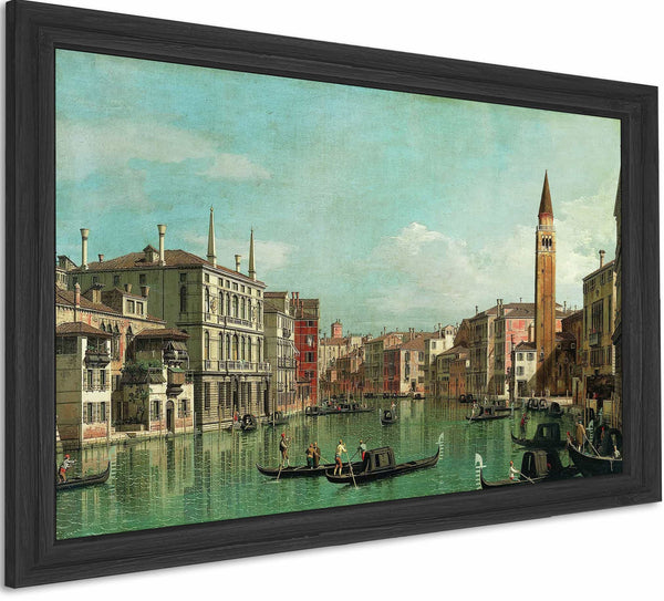 The Grand Canal Venice Looking Southeast With The Campo Della Carita To The Right By Canaletto