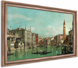 The Grand Canal Venice Looking Southeast With The Campo Della Carita To The Right By Canaletto