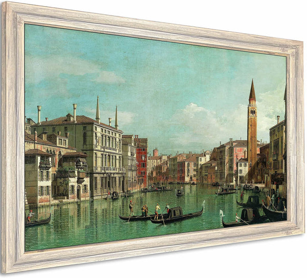 The Grand Canal Venice Looking Southeast With The Campo Della Carita To The Right By Canaletto