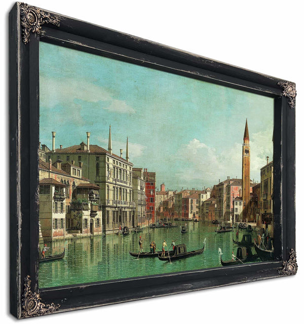 The Grand Canal Venice Looking Southeast With The Campo Della Carita To The Right By Canaletto