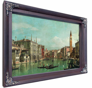 The Grand Canal Venice Looking Southeast With The Campo Della Carita To The Right By Canaletto