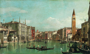 Canaletto The Grand Canal Venice Looking Southeast With The Campo Della Carita To The Right By Canaletto