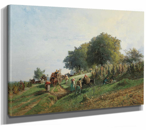 Alexandre Rene Veron The Harvest By Alexandre Rene Veron